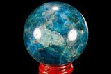 Bright Blue Apatite Sphere - Madagascar #78720-1